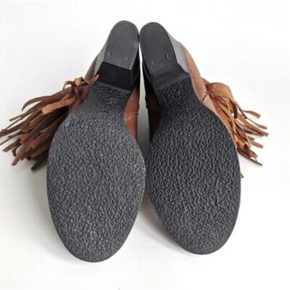 Steve Madden Woodstock Fringe Leather Booties - Picture 4 of 4